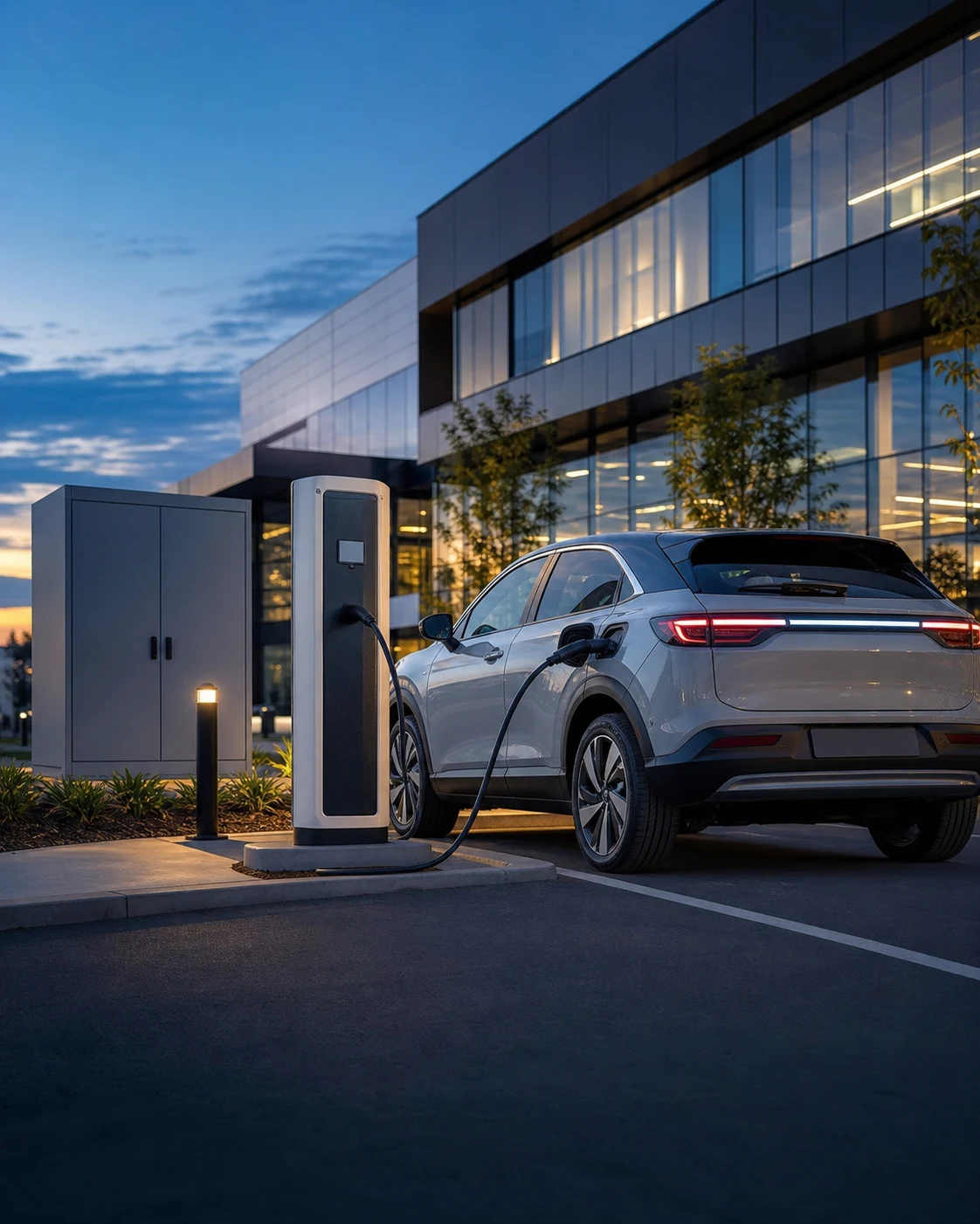 Electric vehicle charging station and electrical cabinet