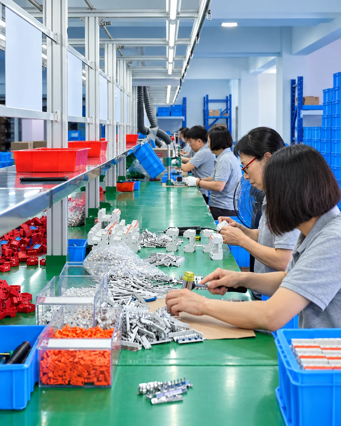 Modern indoor surge protection production facility